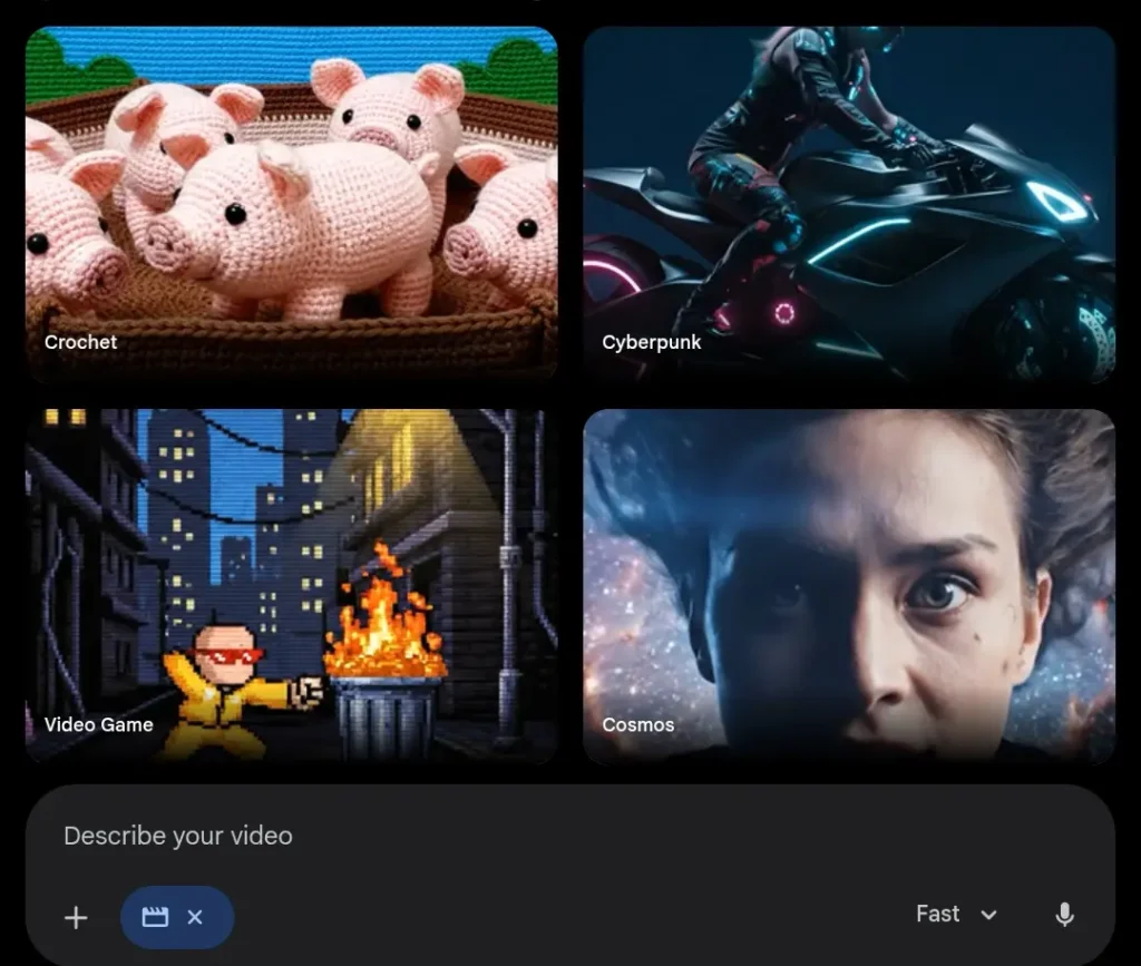 create video using Gemini
