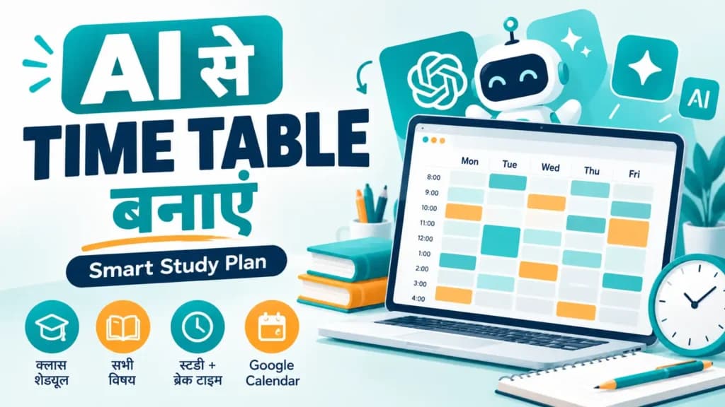 AI Se Time Table Kaise Banaye