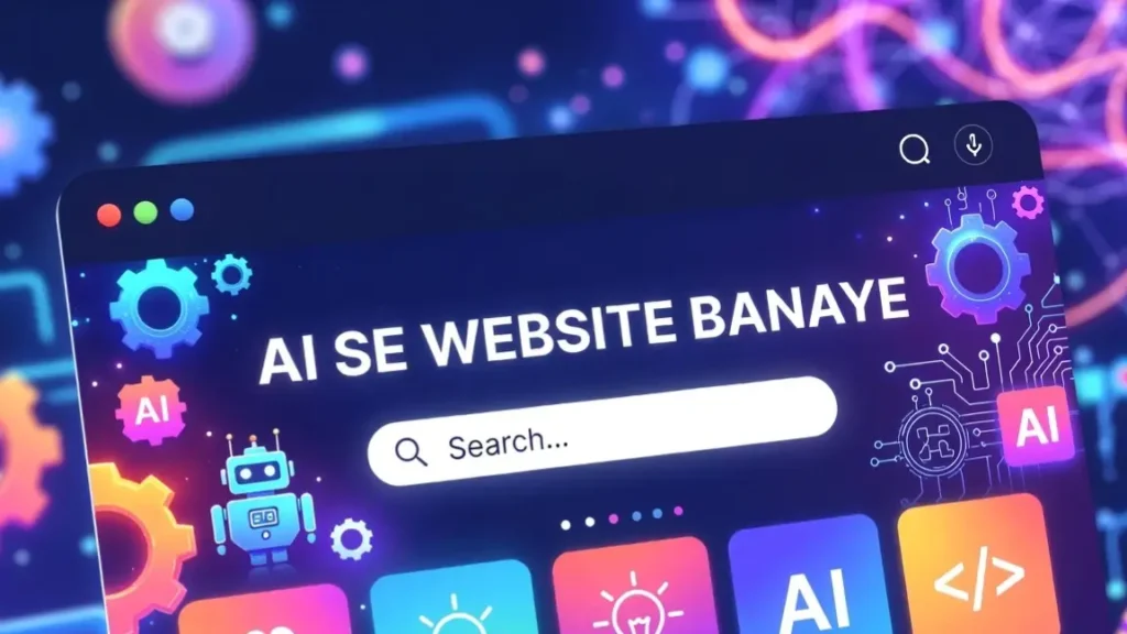 AI se website kaise banaye